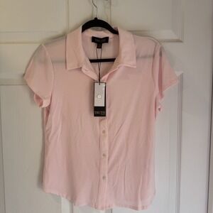 Truth by Republic Women's Button Down Top Pale Pink - Medium New with Tags